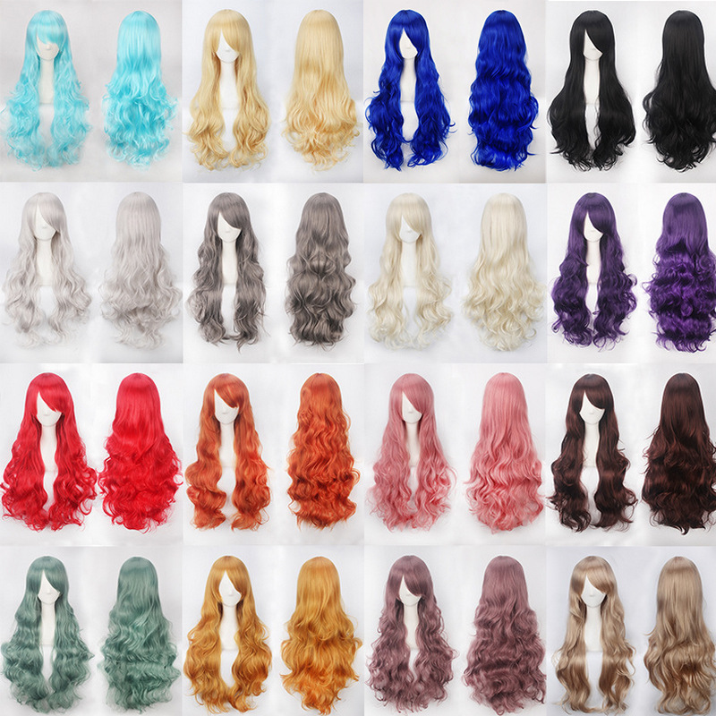 Wig Fiber Net - Synthetic Cosplay Wig Colored Anime Long