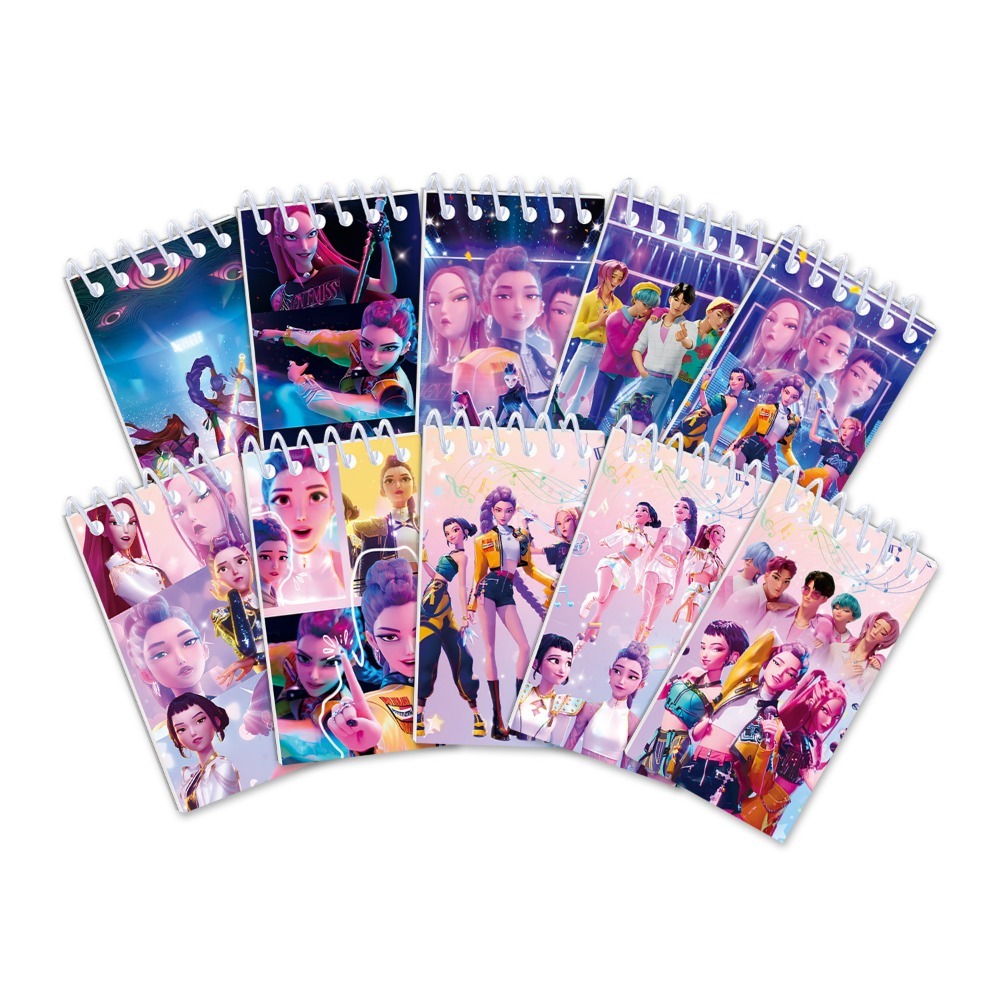 Cosplay Prop Patterns - 10PCS Anime Girls Group K-pop Notebook