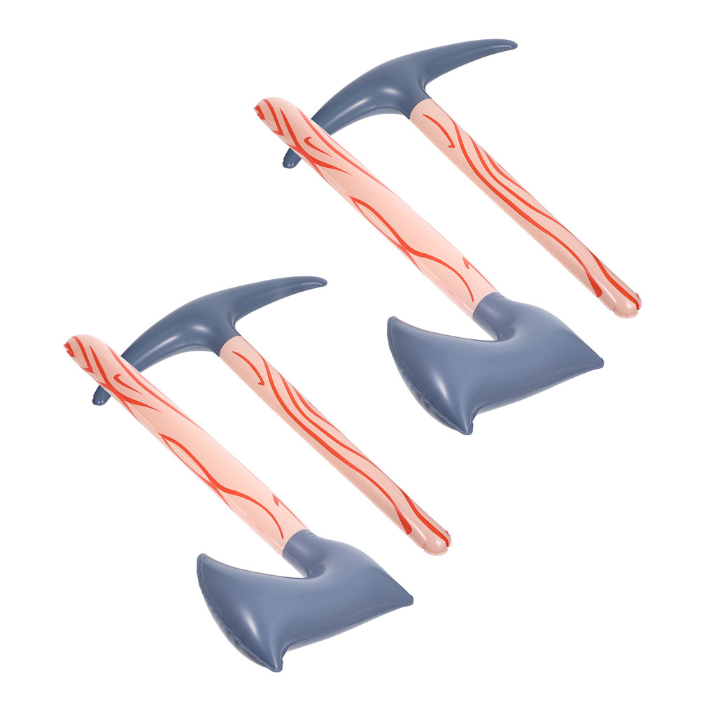 4Pcs Inflatable Axe and Pickax - Easy Cosplay Prop ulasan dan harga