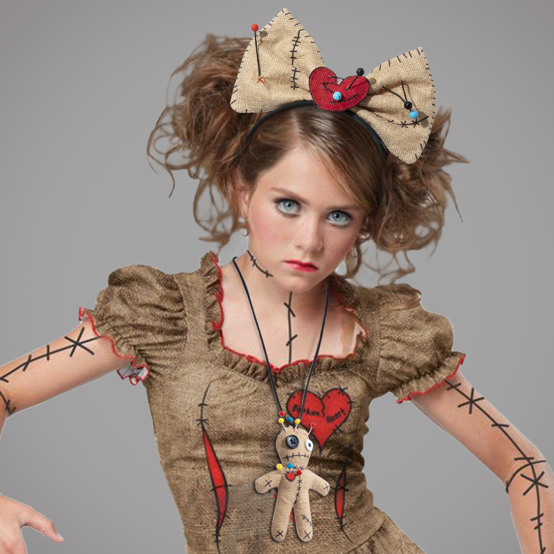 Voodoo Doll Costume Bow Headba - Voodoo Cosplay And Prop ulasan dan harga
