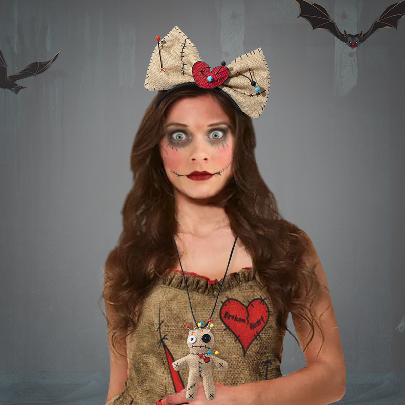 Voodoo Doll Costume Bow Headba - Voodoo Cosplay And Prop ulasan dan harga