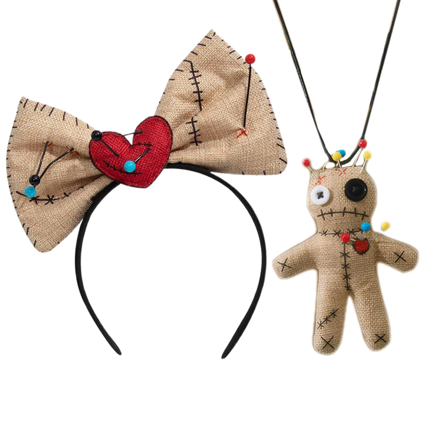 Voodoo Doll Costume Bow Headba - Voodoo Cosplay And Prop ulasan dan harga