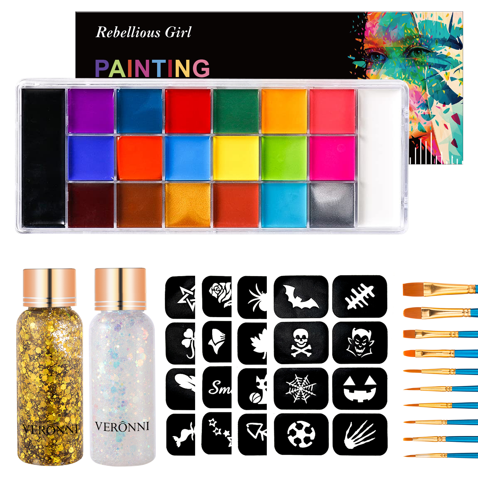 Face Body Paint Palette Oil Ma - Body Paint Sfx ulasan dan harga