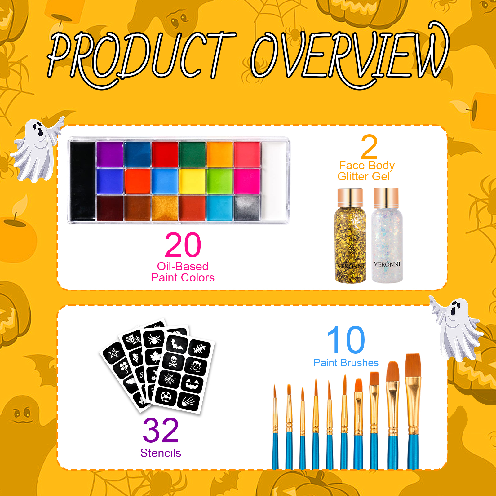 Face Body Paint Palette Oil Ma - Body Paint Sfx ulasan dan harga