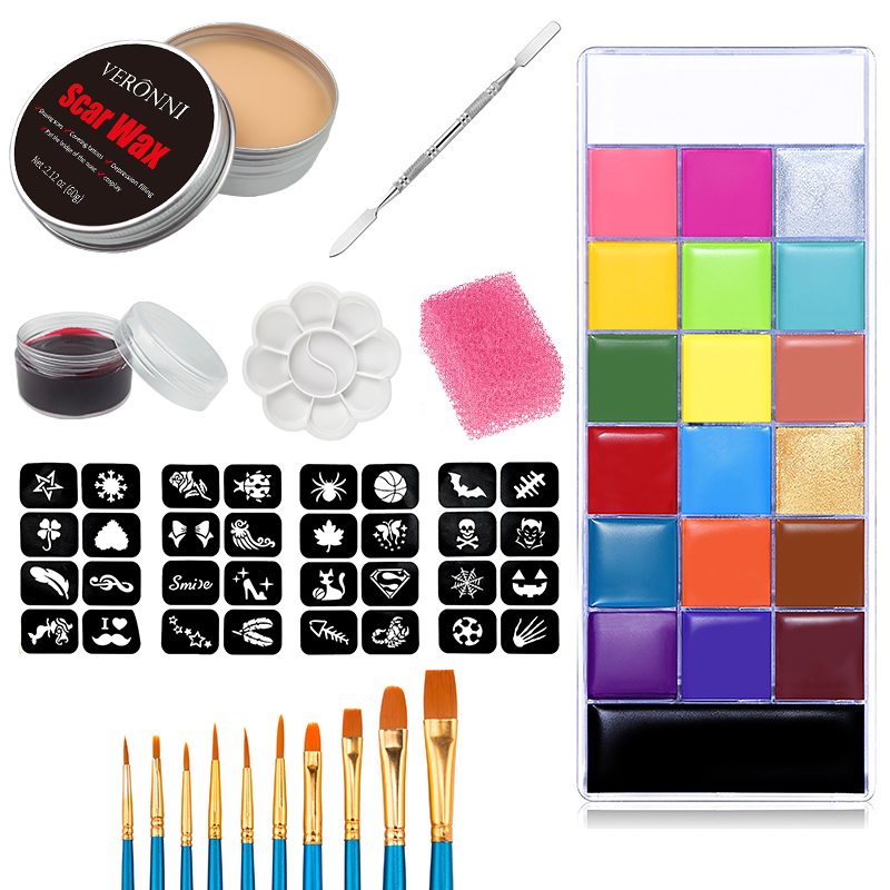 SFX Makeup Kit 20 Colors Face  - Body Paint Sfx ulasan dan harga