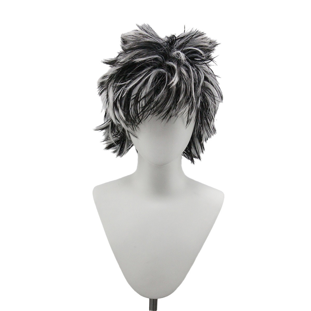Black Red Afro Wig 11inch Butt - Wig Fiber Net ulasan dan harga