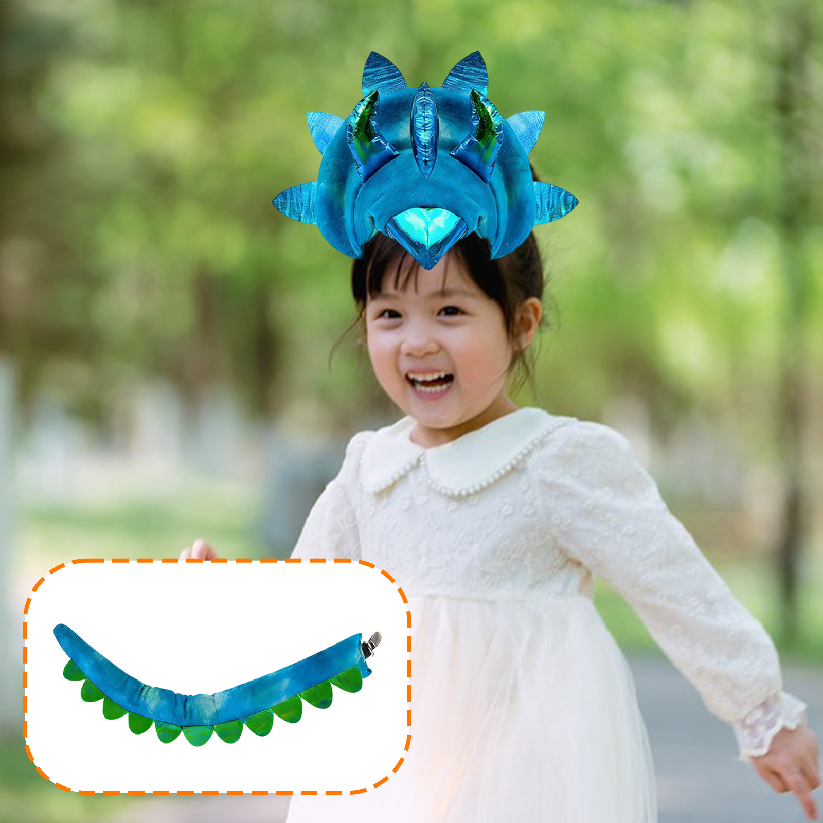 Dinosaur Headband Tail Party S - Easy Cosplay Prop ulasan dan harga