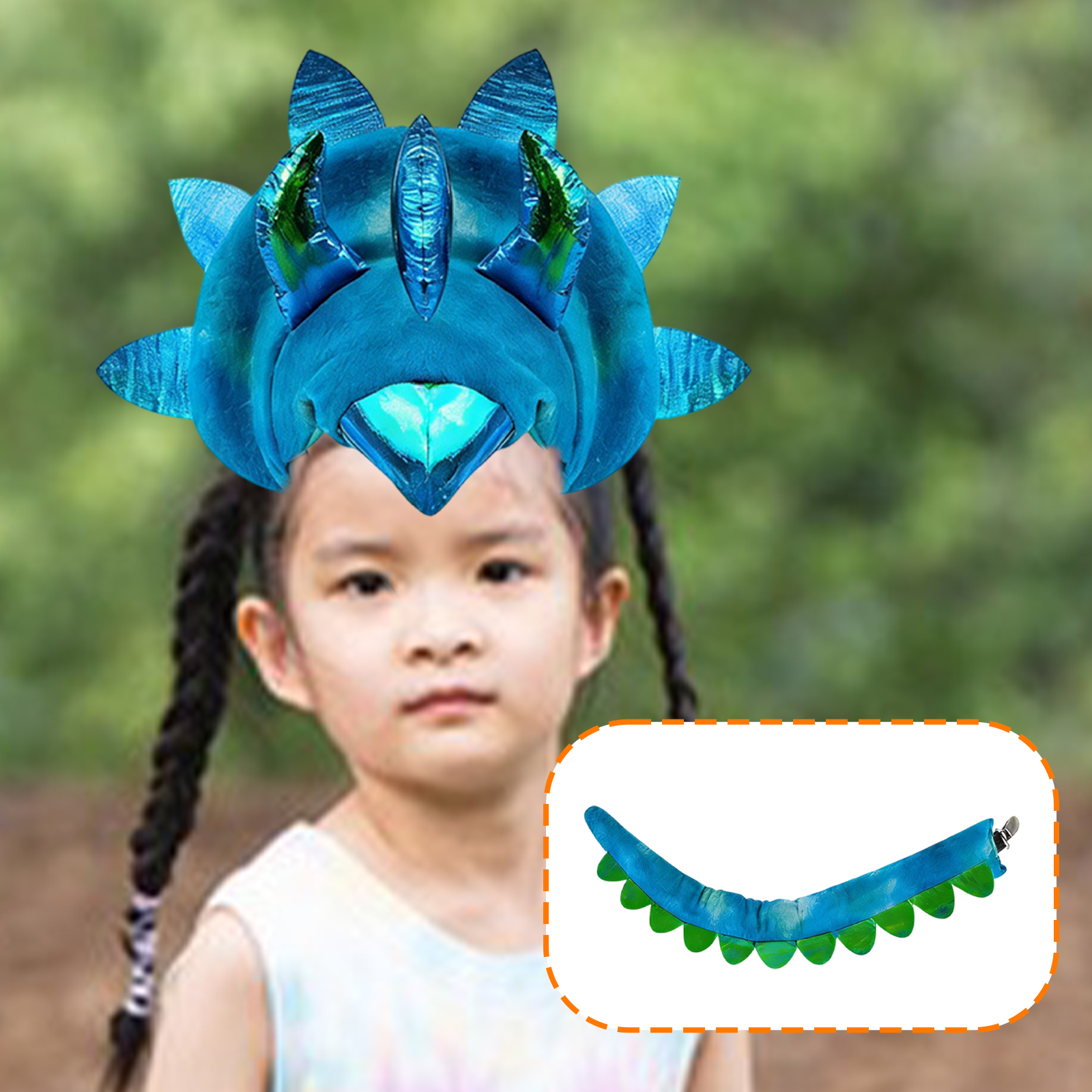 Dinosaur Headband Tail Party S - Easy Cosplay Prop ulasan dan harga