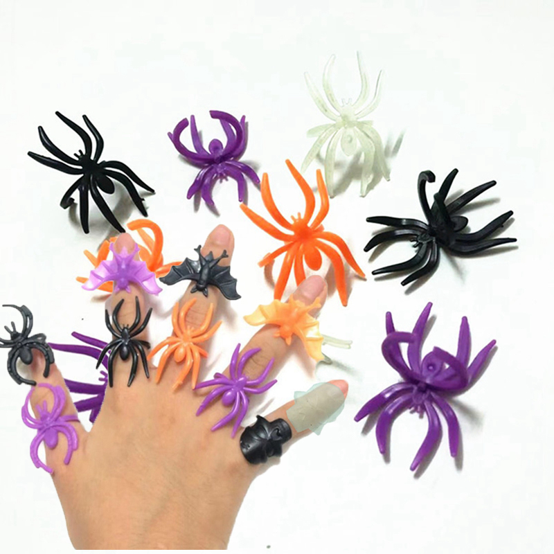 30/60pcs Bat Spider Rings Gift - Cosplay Prop Filler ulasan dan harga