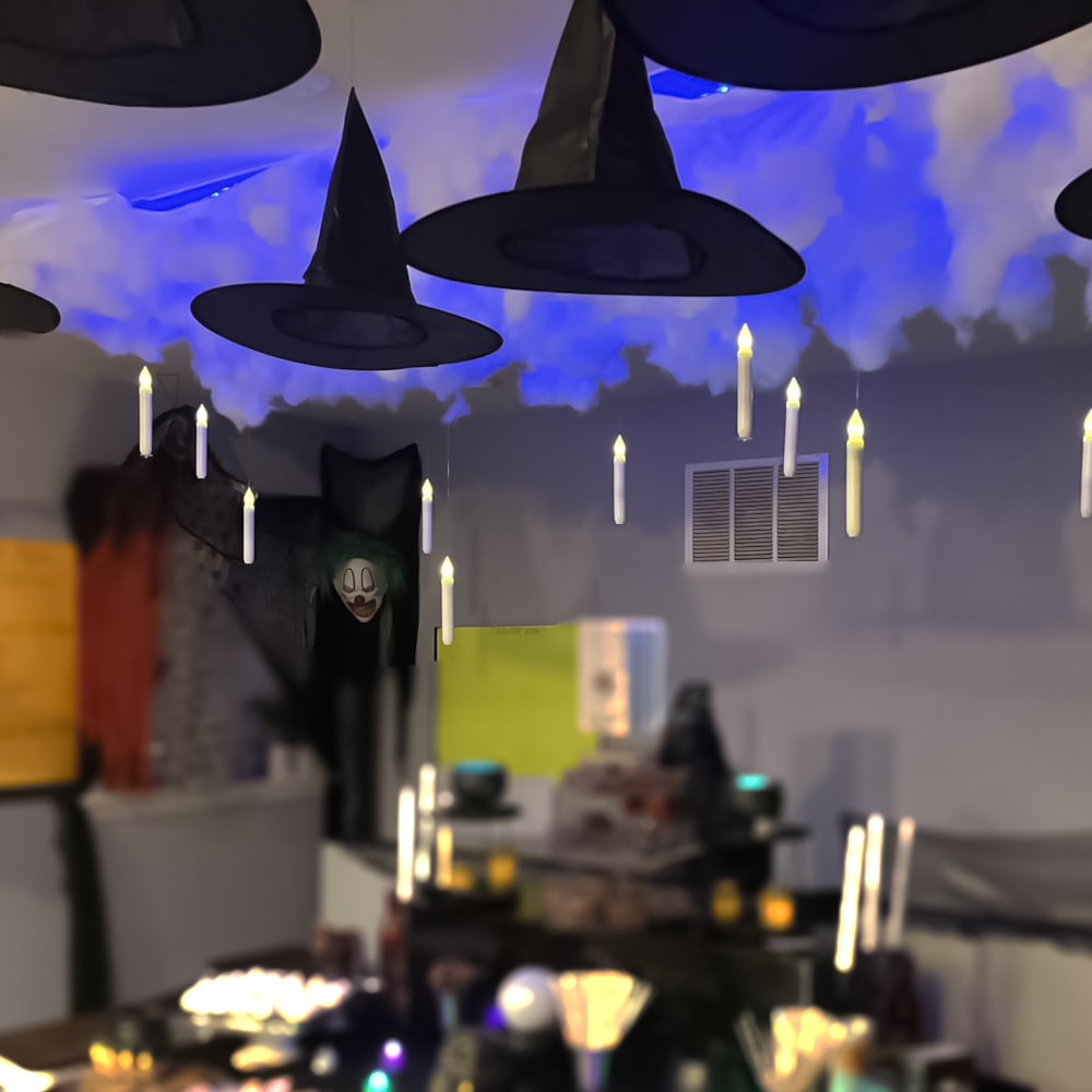 1/3pcs Halloween Witch Hat Hal - Cosplay Floating Prop ulasan dan harga
