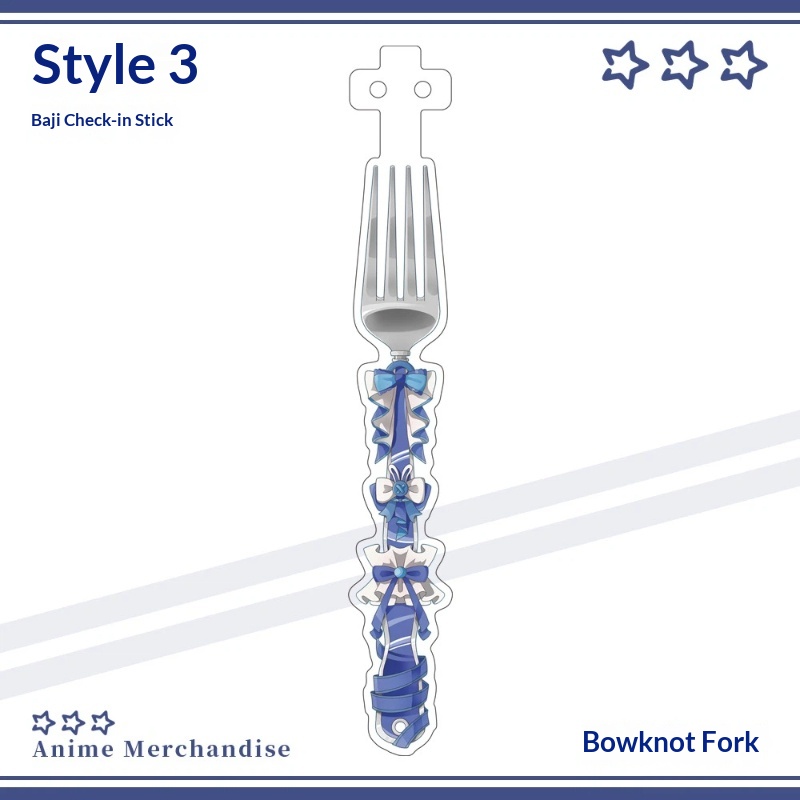 Anime Acrylic Bowknot Fork Sha - Acrylic Cosplay Prop ulasan dan harga