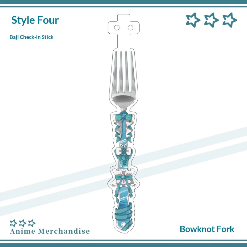 Anime Acrylic Bowknot Fork Sha - Acrylic Cosplay Prop ulasan dan harga