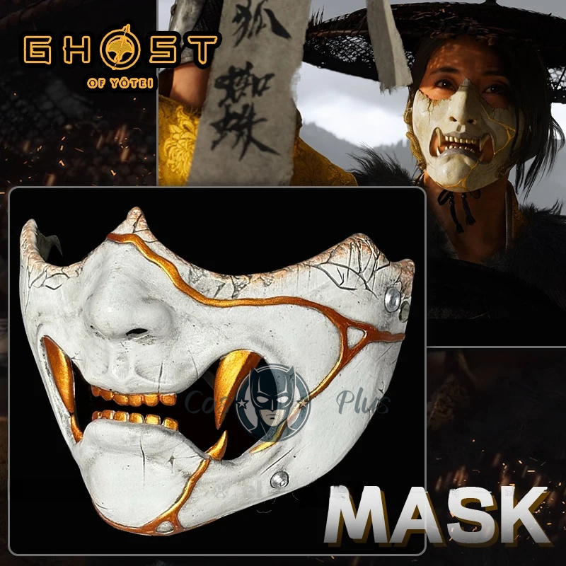 Game Ghost of Yotei Atsu Mask  - Prop Para Cosplay ulasan dan harga