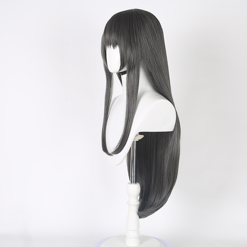 Anime Homura Akemi Black Grey  - Wig Fiber Net ulasan dan harga