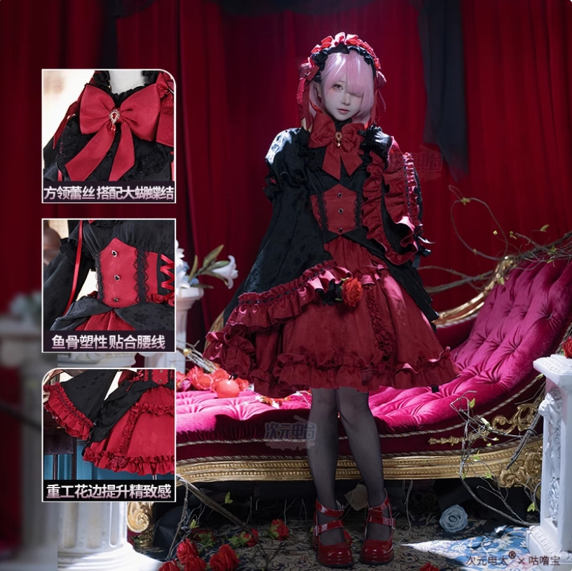 Maid Uniform Anime Re:Zer Ram  - Cosplay Prop Kit ulasan dan harga