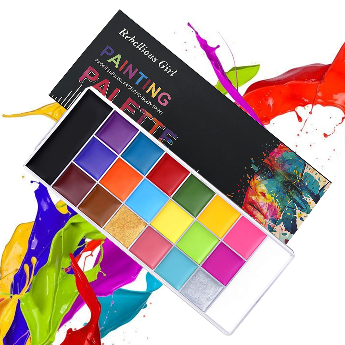 20 Colors Professional Face Pa - Cosplay Prop Paint ulasan dan harga