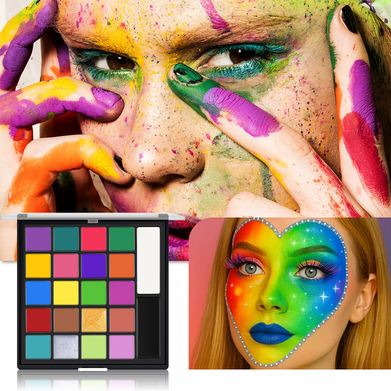 22-Color Face Body Paint Set O - Body Paint Sfx ulasan dan harga