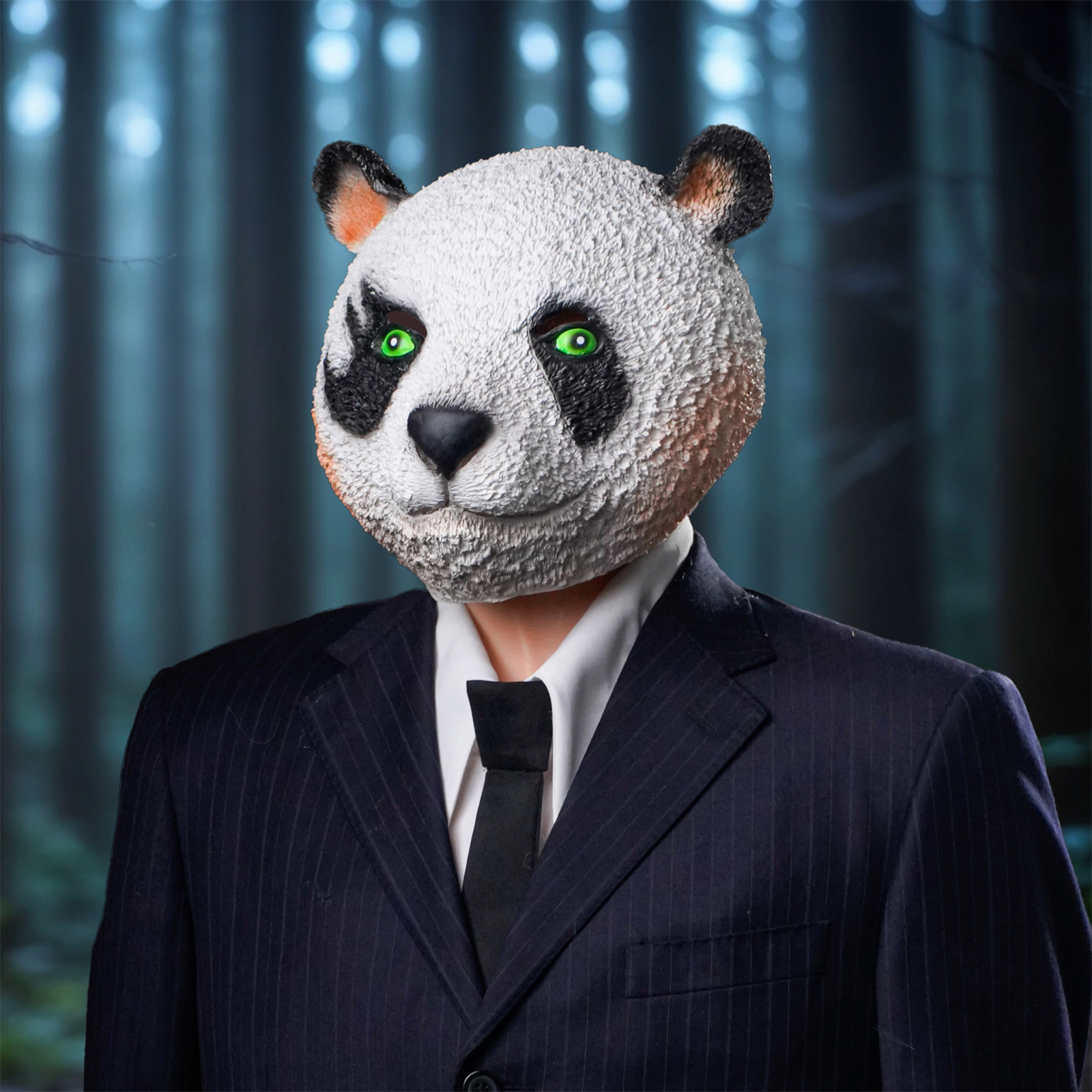 Panda Latex Mask - Movie-Grade - Cosplay Prop Paint ulasan dan harga