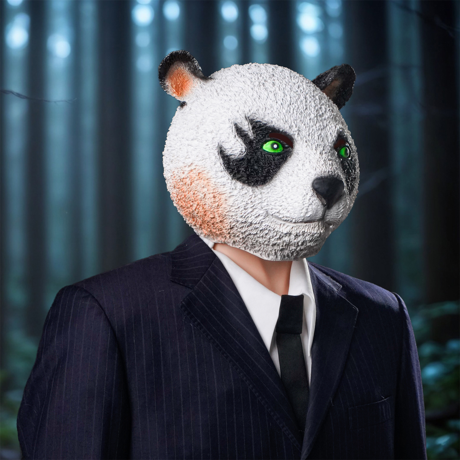 Panda Latex Mask - Movie-Grade - Cosplay Prop Paint ulasan dan harga