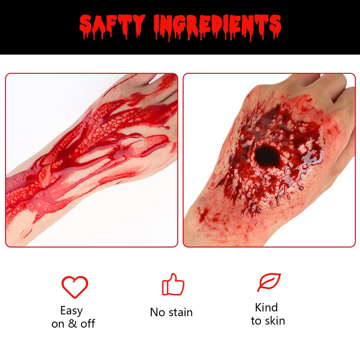 Bowitzki Fake Blood 3PCS Stage - Body Paint Sfx ulasan dan harga
