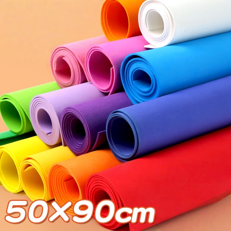 10 Sheets 50x90cm Colored Spon - Eva Foam Sheet ulasan dan harga