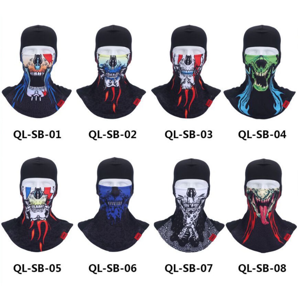 3D Hand Paint Devil Balaclava  - Cosplay Prop Paint ulasan dan harga
