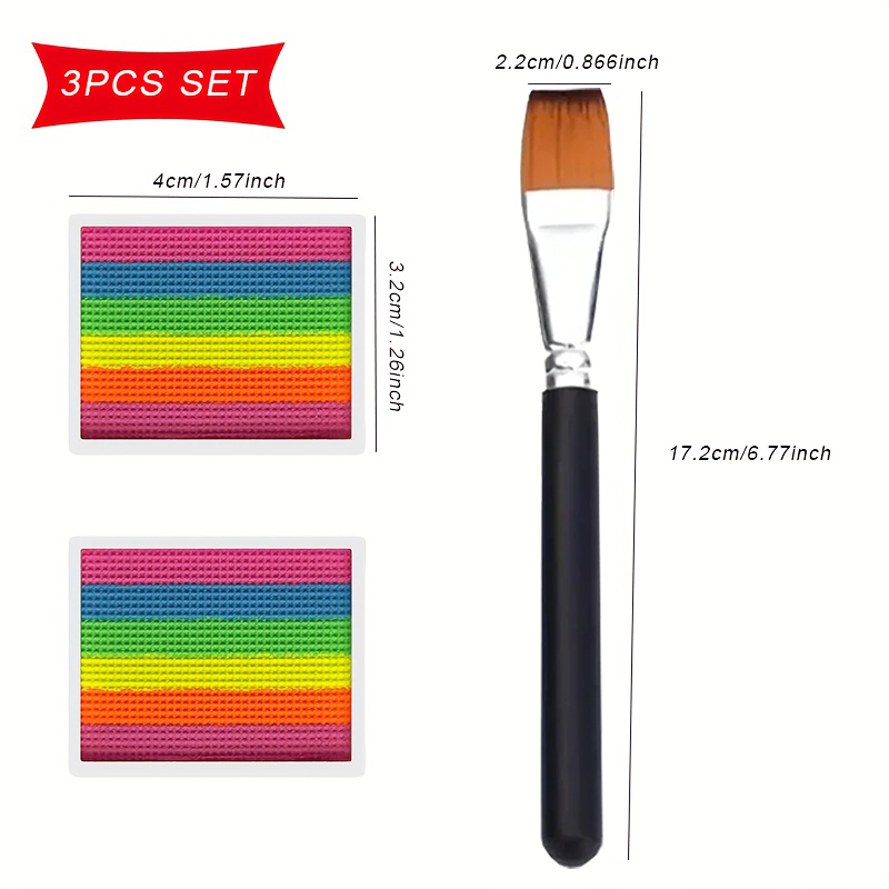 Rainbow Face and Body Paint Se - Body Paint Sfx ulasan dan harga