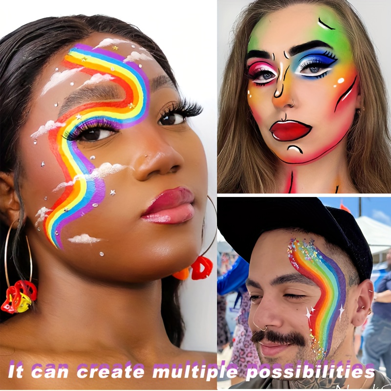Rainbow Face and Body Paint Se - Body Paint Sfx ulasan dan harga
