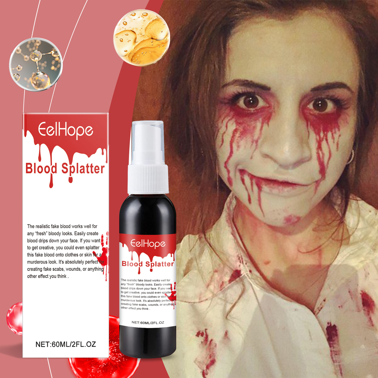 Halloween Emulation Fake Blood - Cosplay Prop Paint ulasan dan harga