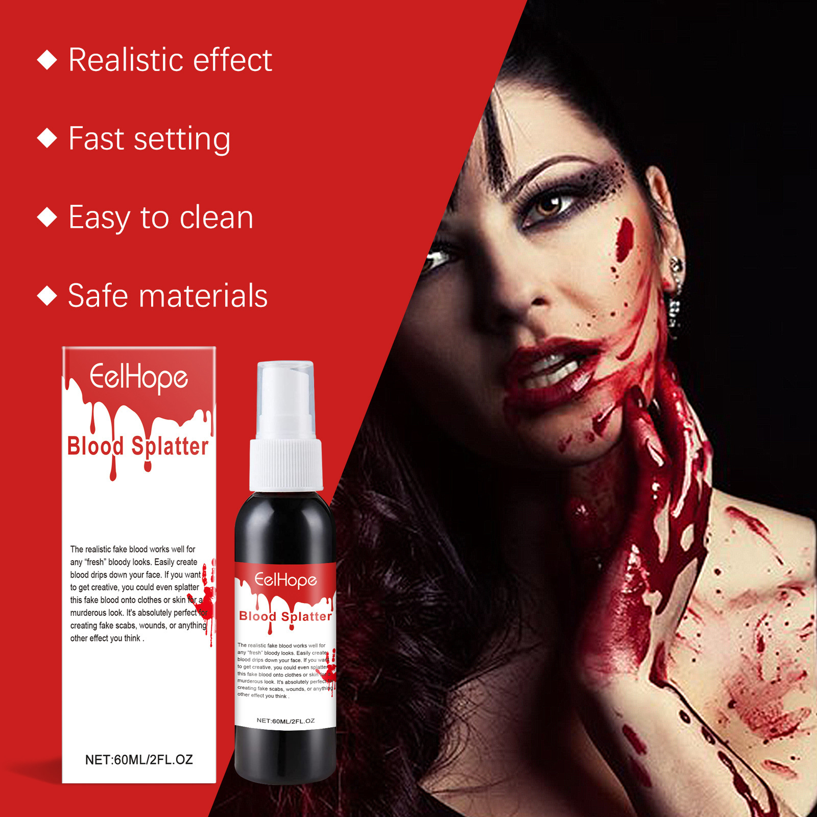 Halloween Emulation Fake Blood - Cosplay Prop Paint ulasan dan harga