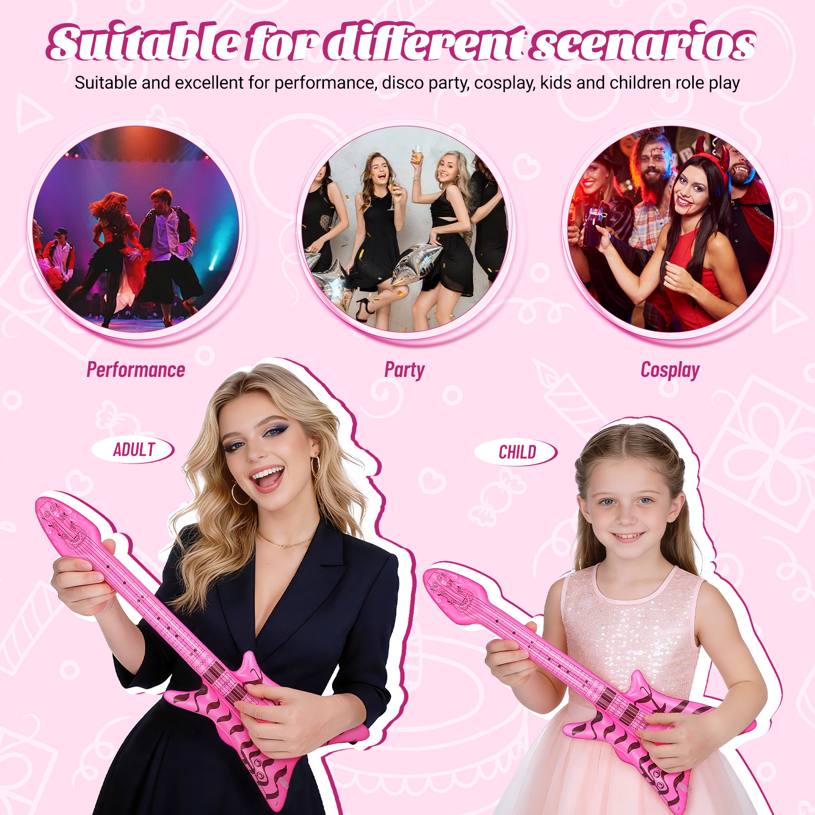 Inflatable Guitar Prop Premium - Easy Cosplay Prop ulasan dan harga