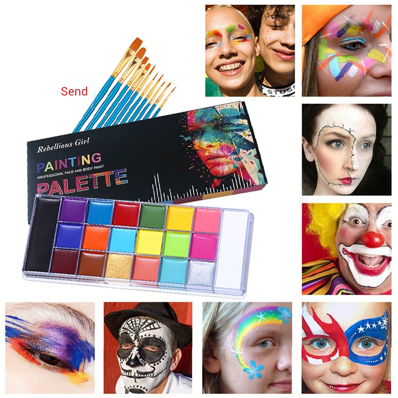 20 Color Face & Body Paint Pal - Body Paint Sfx ulasan dan harga