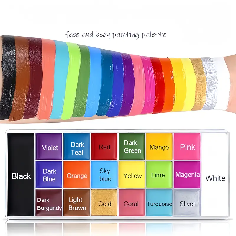 20 Color Face & Body Paint Pal - Body Paint Sfx ulasan dan harga