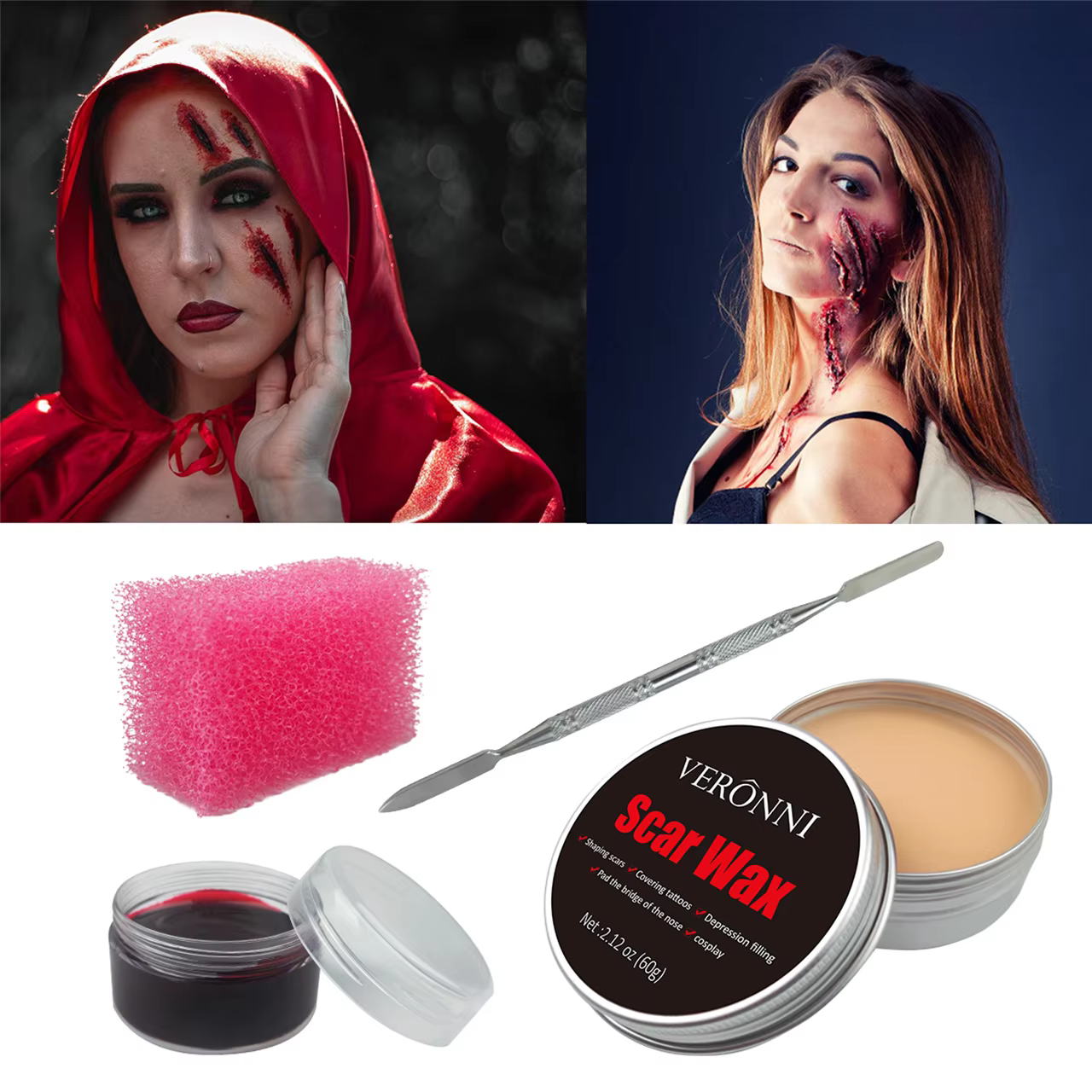 SFX Makeup Kit Scars Wax Hallo - Body Paint Sfx ulasan dan harga