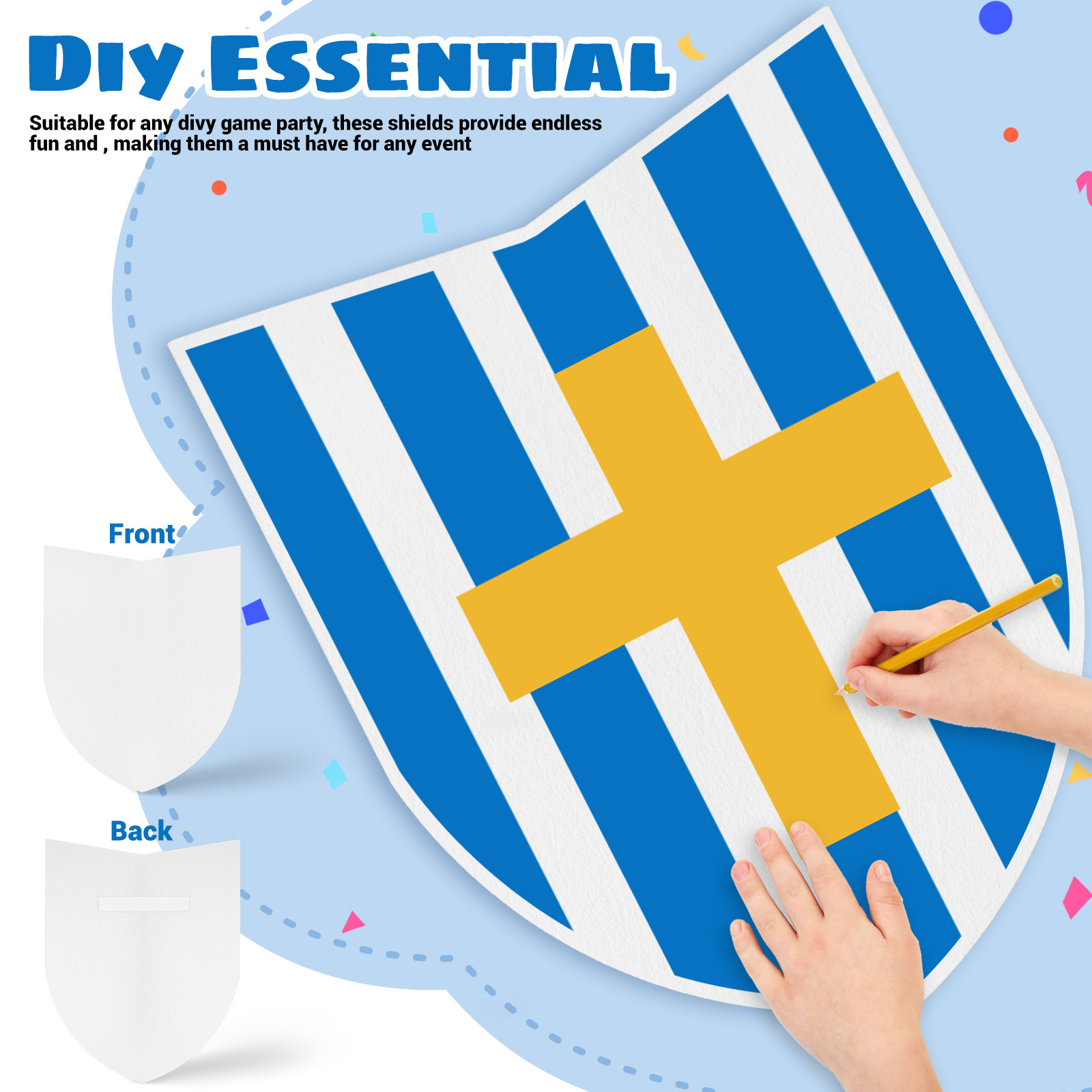 1Set DIY Blank Play Shield for - Cosplay Prop Painting ulasan dan harga