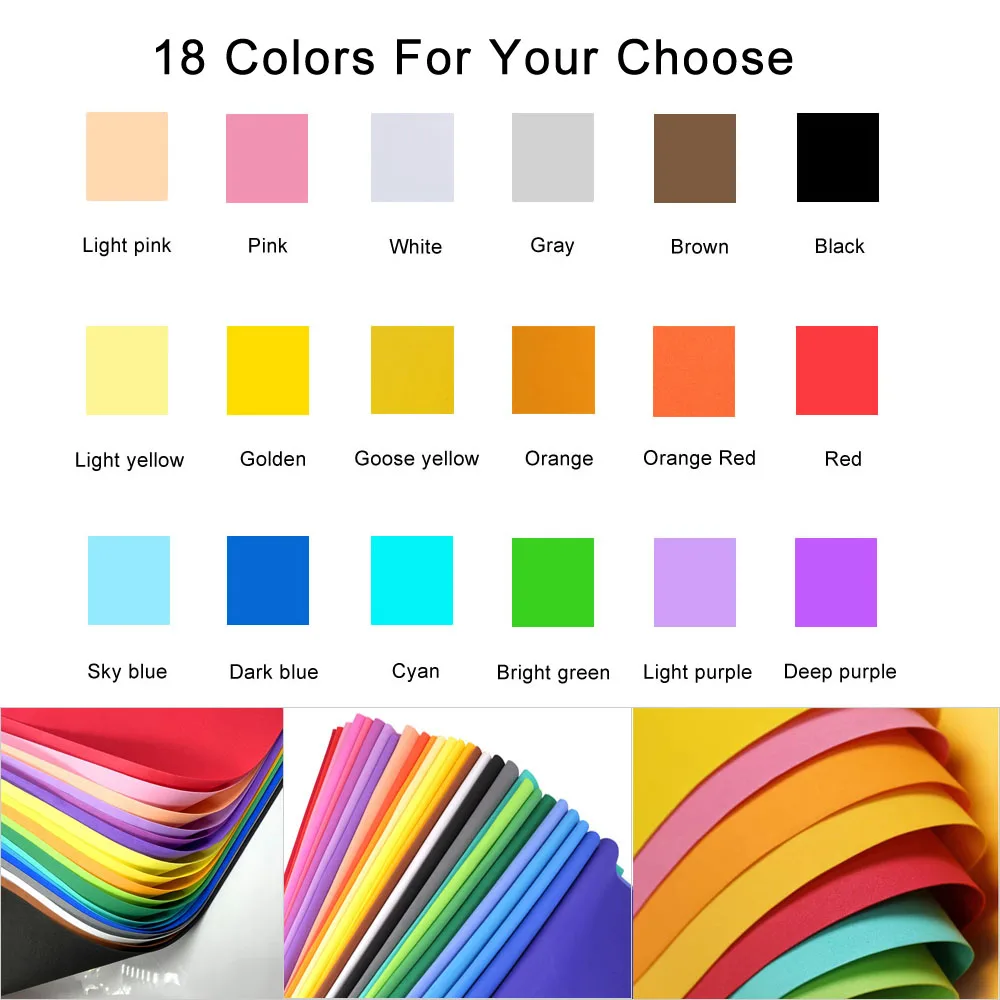 1/18Pcs Colorful EVA Foam Shee - Eva Foam Sheet ulasan dan harga