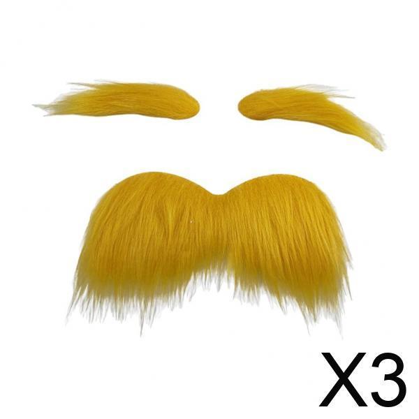 Fake Mustache and Eyebrows Sel - Cosplay Prop Kit ulasan dan harga