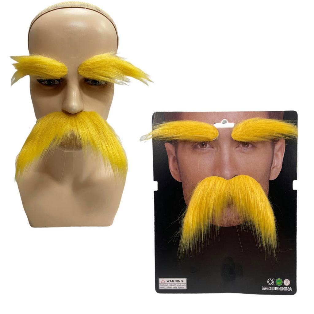 Fake Mustache and Eyebrows Sel - Cosplay Prop Kit ulasan dan harga