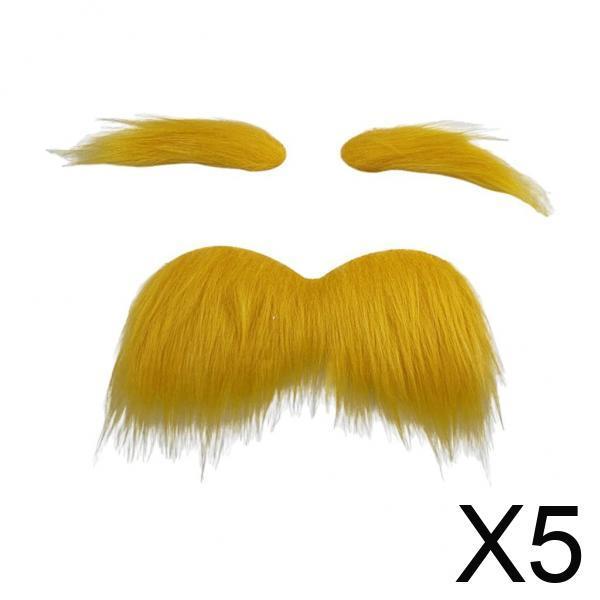 Novelty Stick on Fake Mustache - Cosplay Prop Kit ulasan dan harga