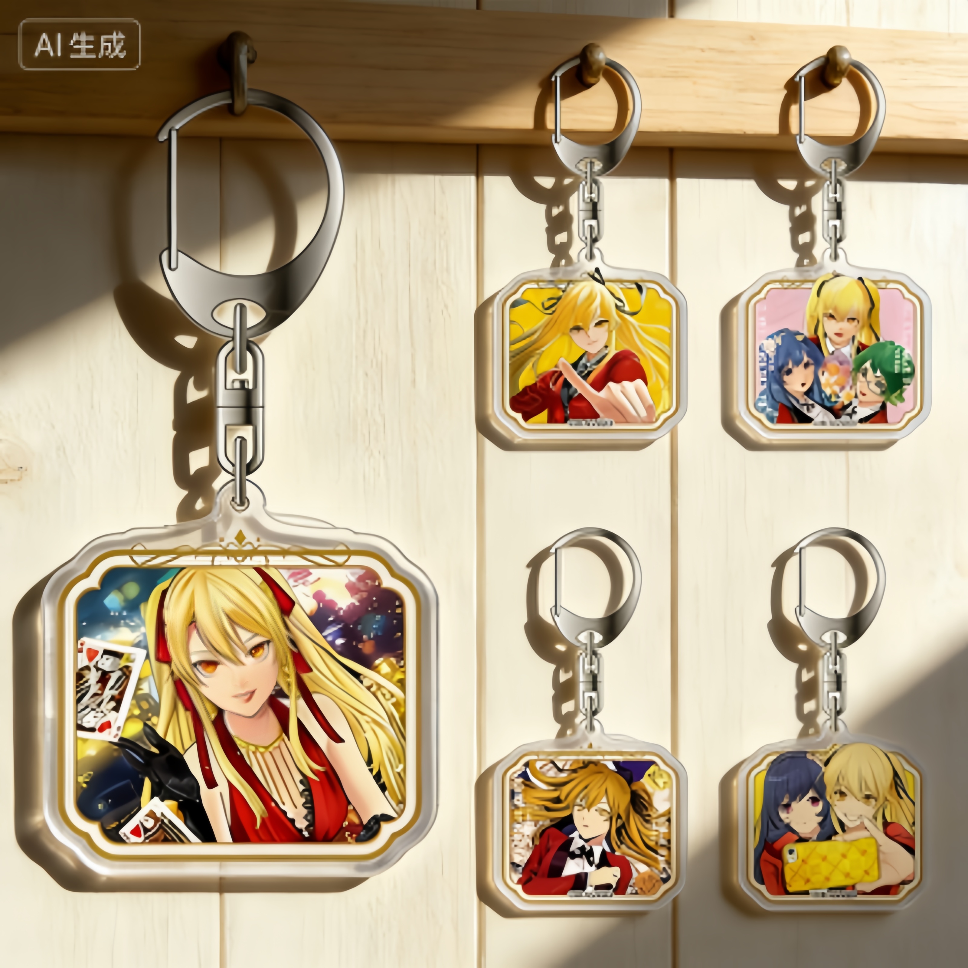 Kakegurui Anime Acrylic Pendan - Cosplay Prop Painting ulasan dan harga