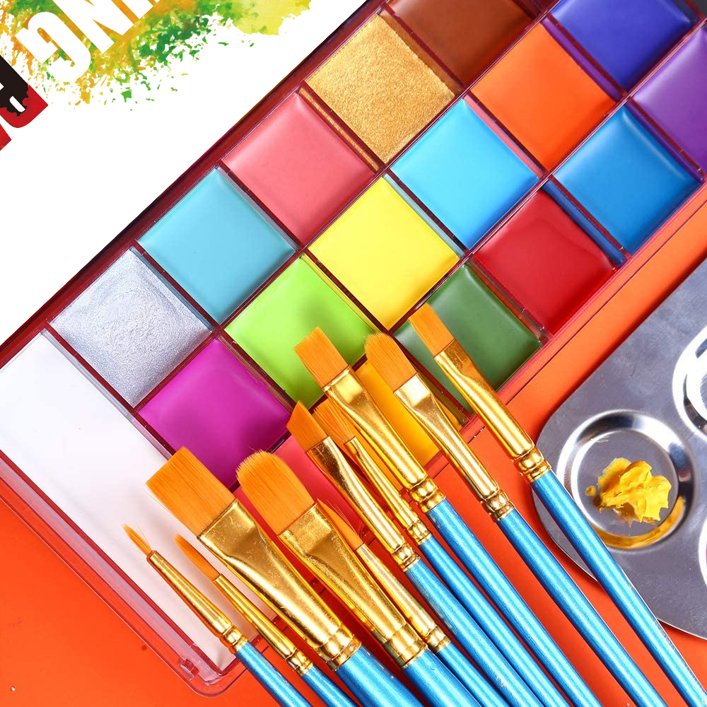 Face & Body Paint Palette,Long - Body Paint Sfx ulasan dan harga