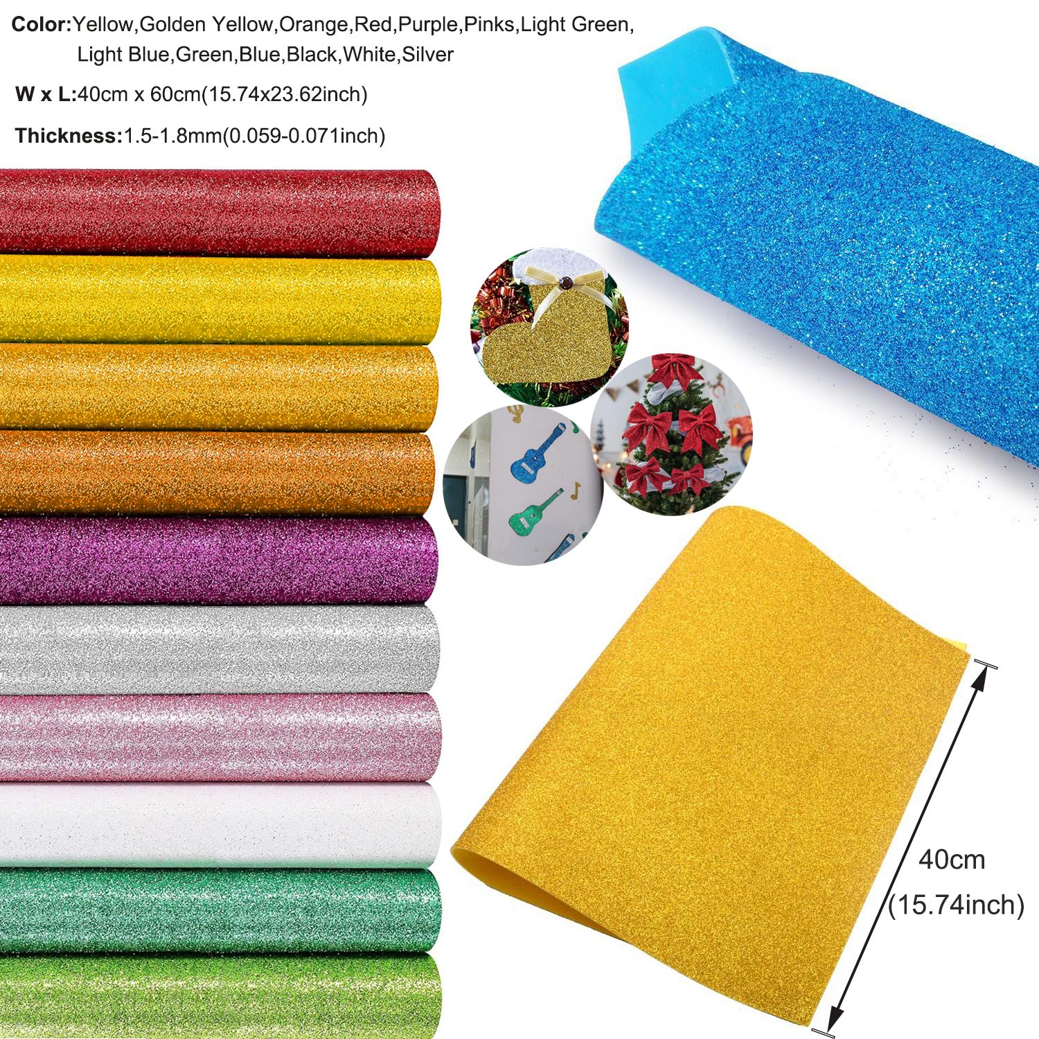 1pcs Sparkling Golds EVA Foam  - Eva Foam Sheet ulasan dan harga