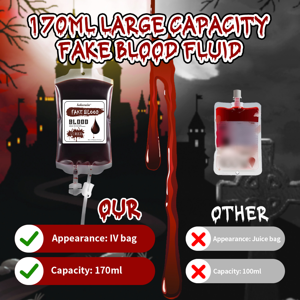 Lakerain Fake Blood 170ML Hall - Cosplay Prop Paint ulasan dan harga