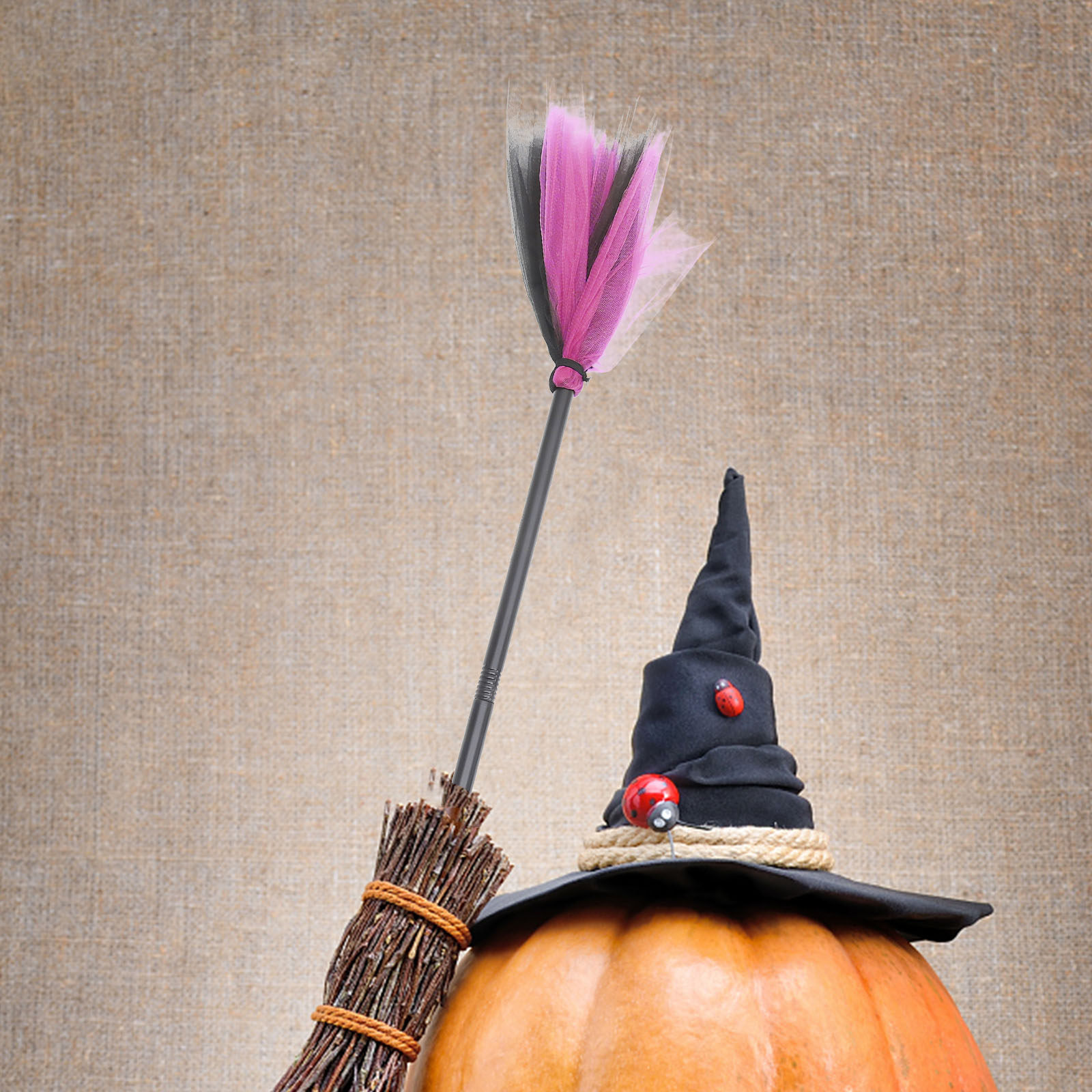 Halloween Broom Prop Witch Cos - Easy Cosplay Prop ulasan dan harga