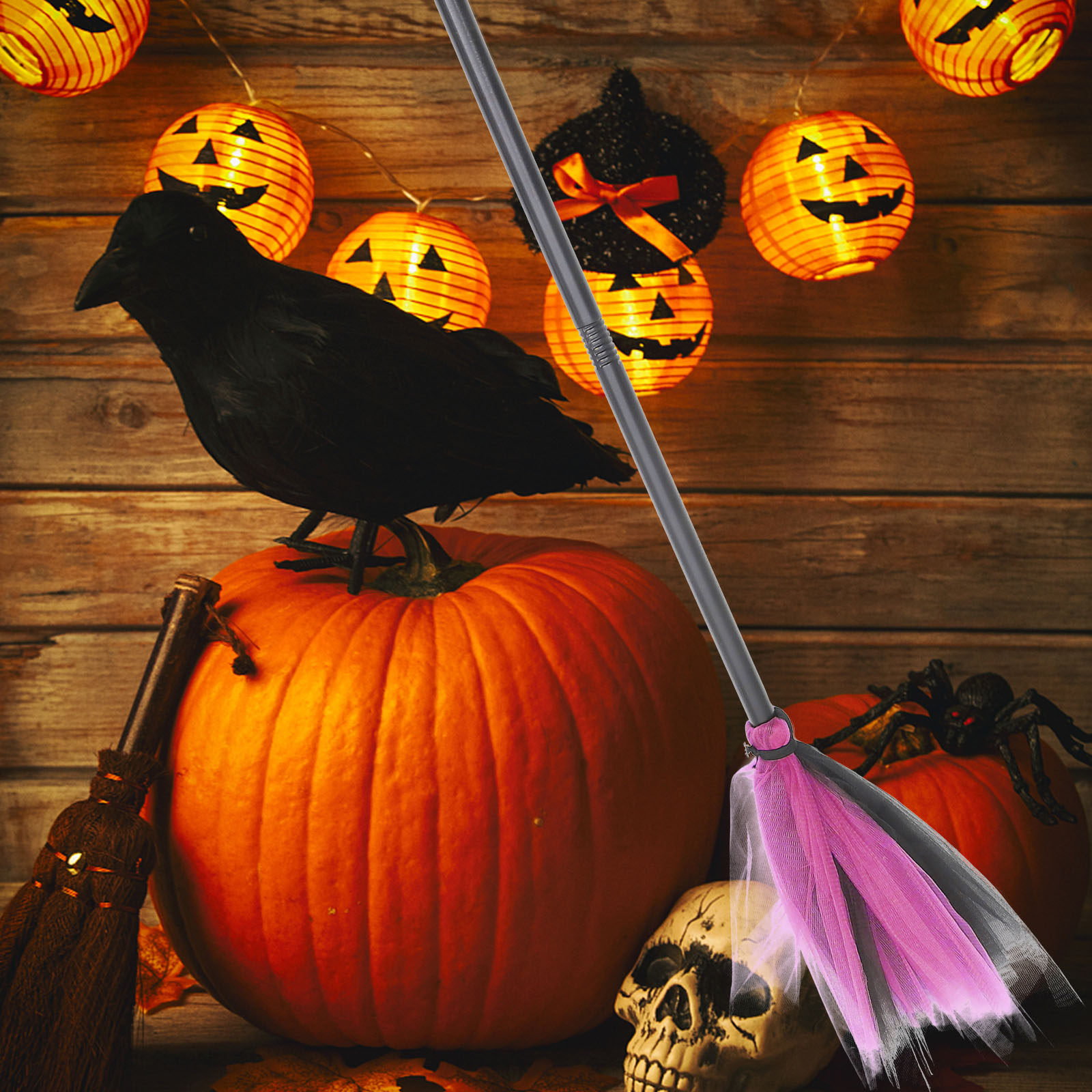 Halloween Broom Prop Witch Cos - Easy Cosplay Prop ulasan dan harga