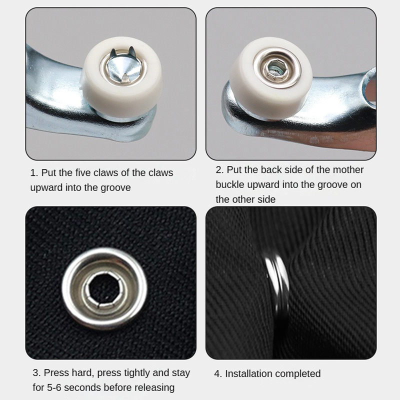 100pc Five-prong ButtonInstall - Snap Fastener Set ulasan dan harga